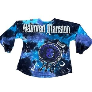 Disney Haunted Mansion Spirit Jersey Tie Dye Blue Purple Madame Leota XS READ